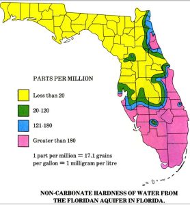 Florida Hard Water Map